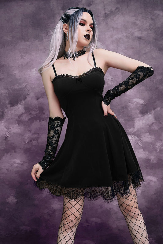 Dunkles Prinzessinnen-Gothic-Kleid