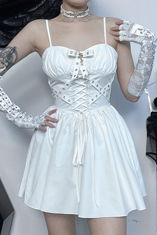 Gothic-Kleid mit Puffärmeln