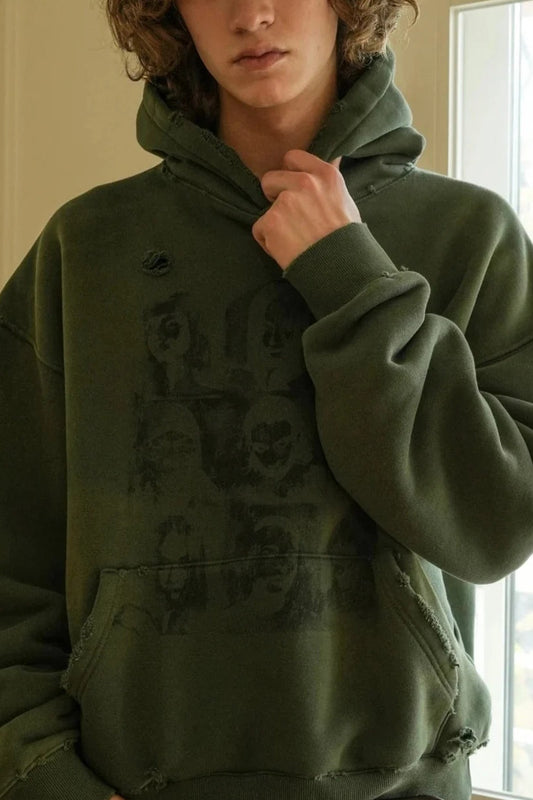 Unisex Hip Hop Lässiger Hoodie