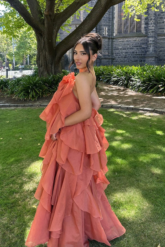 Strandkleid mit Rüschen und Blumenmuster