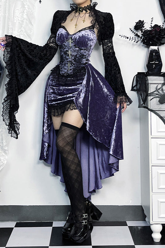 Figurbetontes Gothic-Kleid mit Fischschwanz