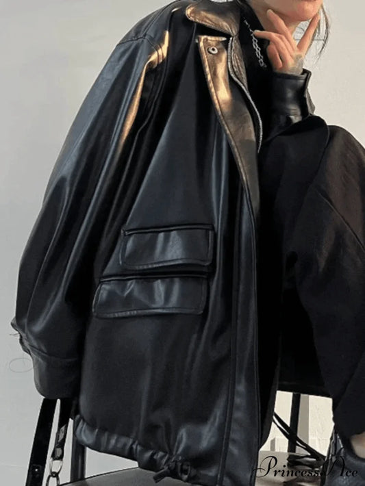 Black Hollow Out Trendy Shrug Crochet Knit Top / M Jackets