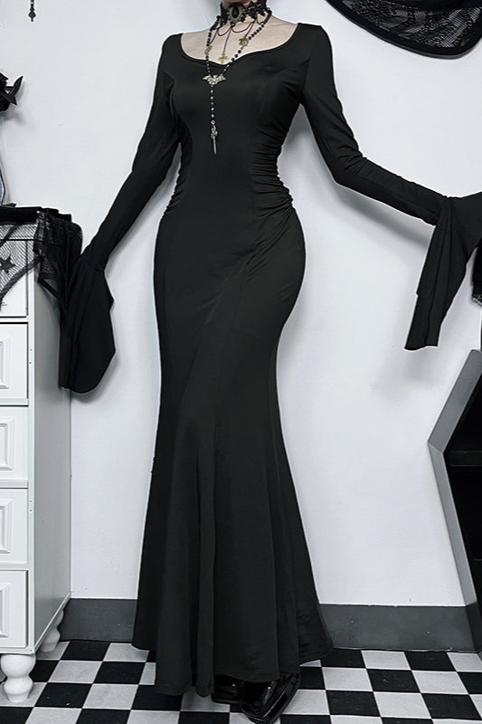 Elegantes Meerjungfrau-Gothic-Kleid
