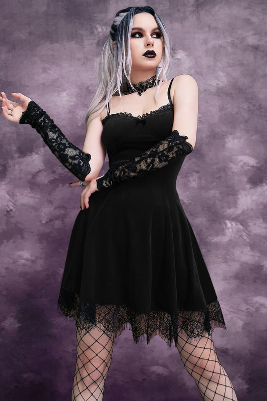 Dunkles Prinzessinnen-Gothic-Kleid