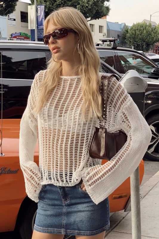 Häkeln Sie Hollow Out Vacation Coverup