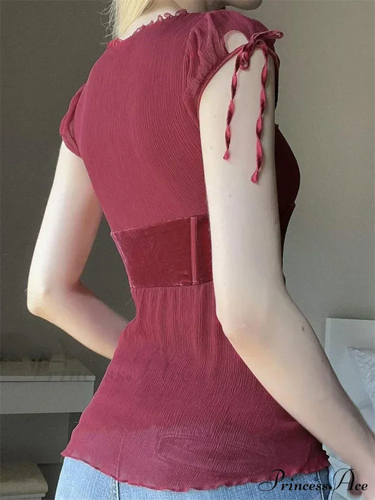 Casual Solid Color Short Sleeve Vintage Basic T-Shirts