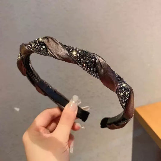 Geflochtenes, strukturiertes, rutschfestes, gezahntes, elegantes Haaraccessoire