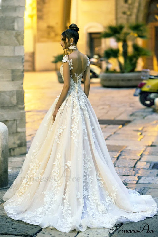 Anmutiges A-Linien-Brautkleid Cecilia aus Spitze