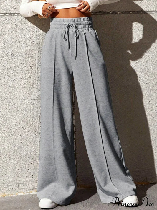 City Walk – Anmutige Jogginghose mit weitem Bein