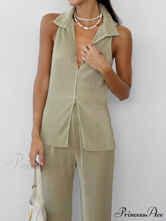 City Wanderer Rib Trendy Two Piece Pants Set Pant Sets