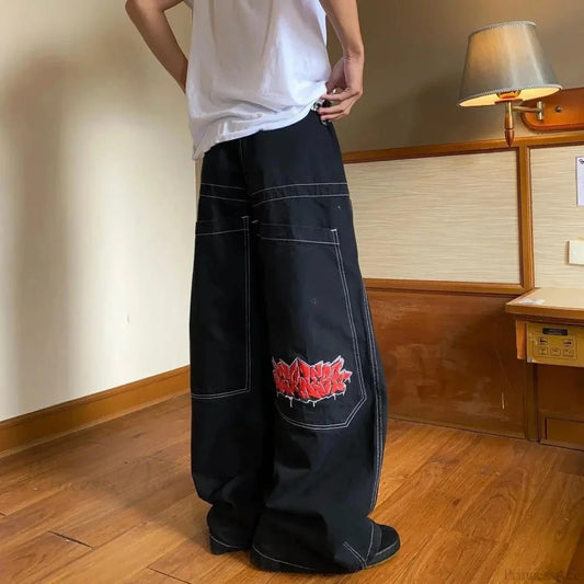 Complete Published Gothic Hip Hop Loose Pant black1 / S