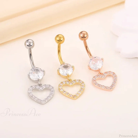 Crystal Dangle Gothic Belly Ring