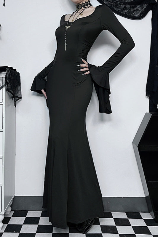Elegantes Meerjungfrau-Gothic-Kleid