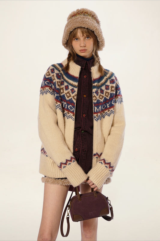 Vintage Fair Isle Strickpullover