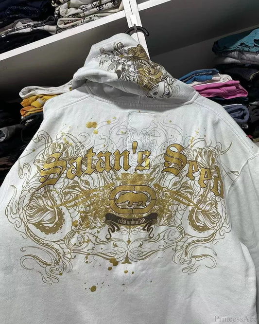 Dark Antique Large Design Hoodie