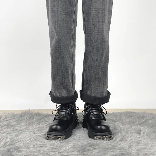 Dark Fire Carved Elevated Sneaker Black / 36