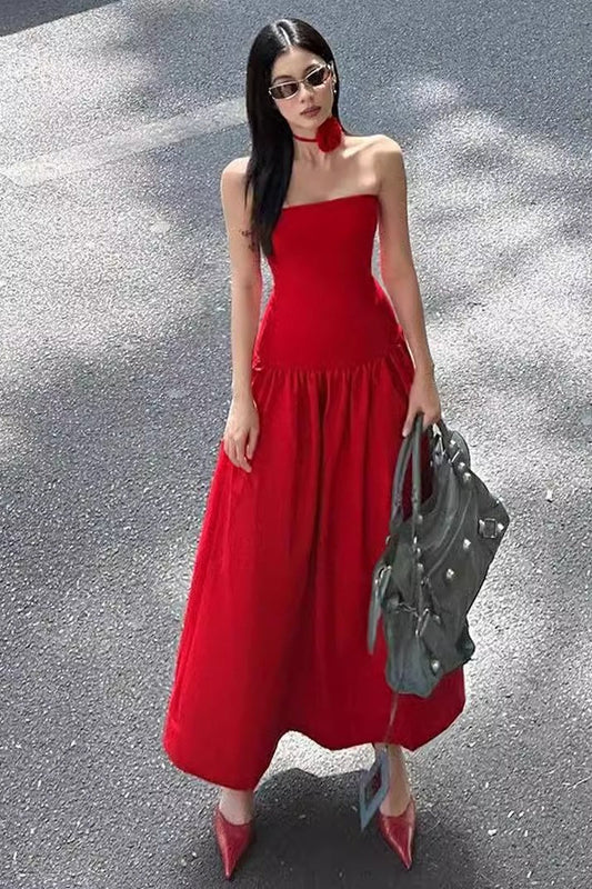 Partykleid mit Blumenmuster und geraffter Taille