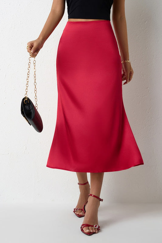 Meerjungfrauenschwanz-Satinrock