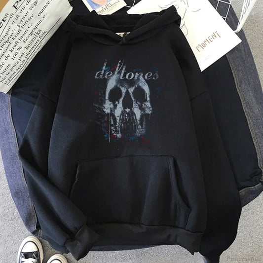 Deftones Band Graphic Hoodie black / S