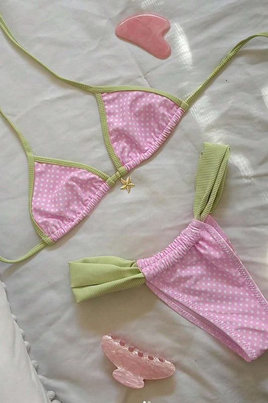 Sexy Triangle Cup Two Piece Swim Set