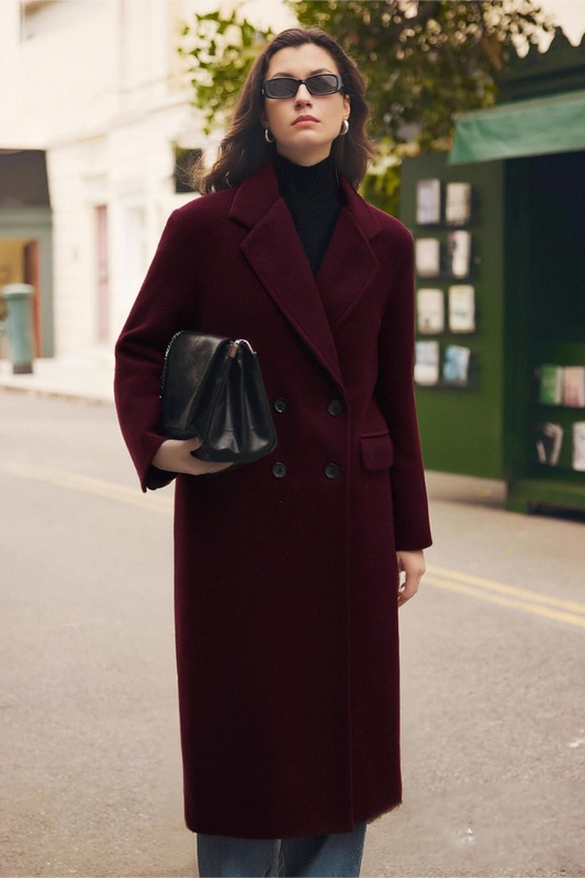 Lockerer, schicker, schlanker und eleganter Oberbekleidungsstil aus Wollmischung