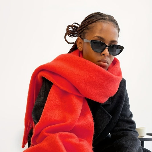 Einfarbiger Mohairschal