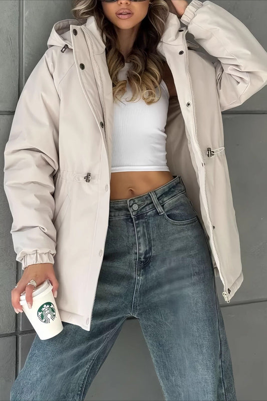 Freizeitjacke mit Kordelzug in der Taille für Outdoor-Sportarten und Bergsteigen