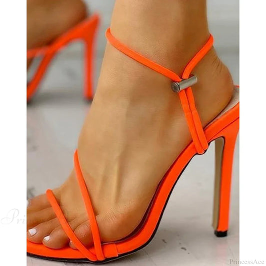 Elegant Cisscross Suede High Heeled Summer Sandals Sexy Femmefashion Thin Heel Party Shoes