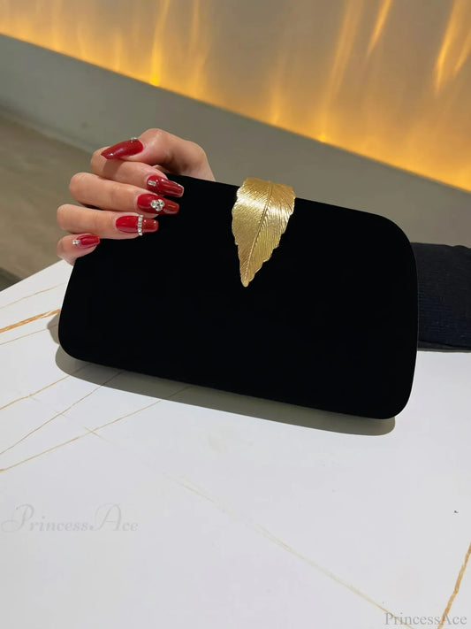 Fashion Evening Clutch Dinner Bridesmaid Wedding Bag Black clutchbag-250126