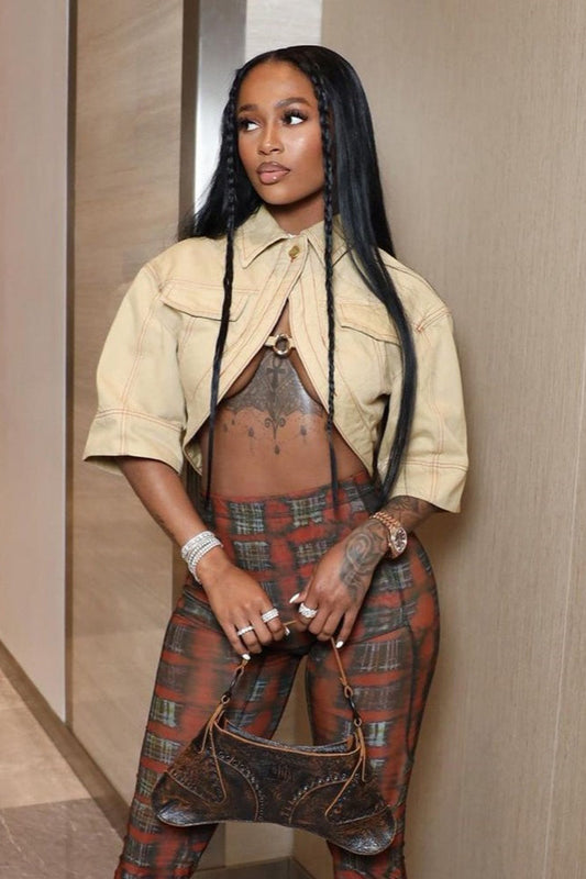 Lässige Jacke mit Kurzarmkragen