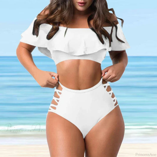 High Hips Pattern Tank Set Two Piece Set