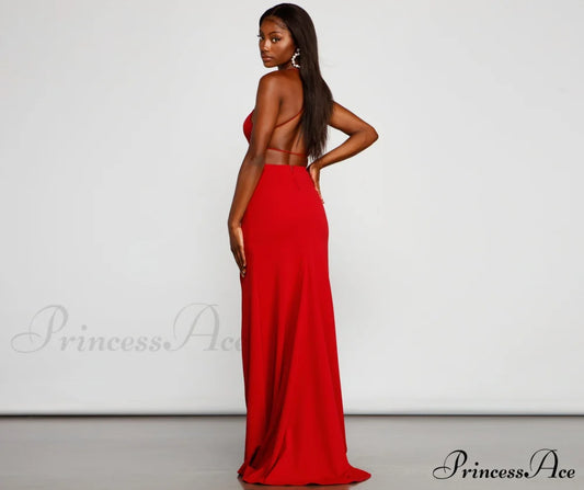 Jolie Formal High Charming Slit A-Line Dress S.o. Long Dresses