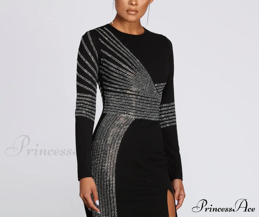 Julie Heat Stone Charming High Slit Formal Dress S.o. Long Dresses