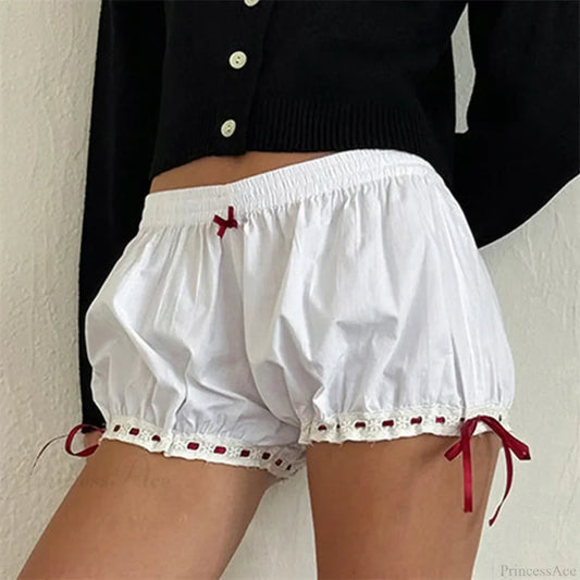 Kawaii Bow Ruffle Bloomer Short short-250223