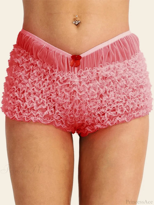 Lace Ruched Bodycon Short short-250223