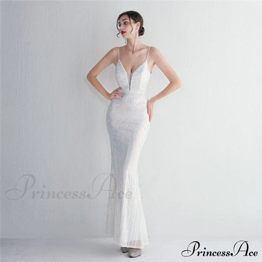 Liana Formal Sequin Charming Scroll Mermaid Dress S.o. Long Dresses