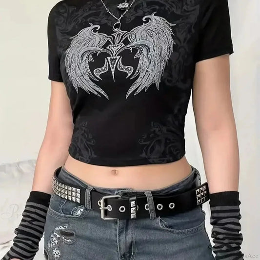 Men’s Gothic Punk Metal Rivet Star Belt black Rivets / 105cm