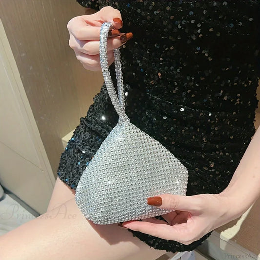 Mini Glitter Rhinette Evening Wristlet wristlet-250126