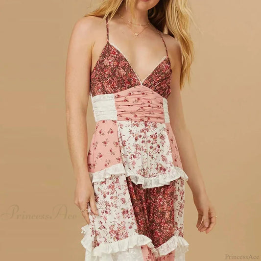 Off-Shoulder Pleated Floral Dress