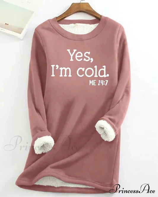 English Printed Pullover Sweatshirt Pink 2023 f/w 23BF cardigans Clothes hoodies & sweatshirts Tops/Blouses