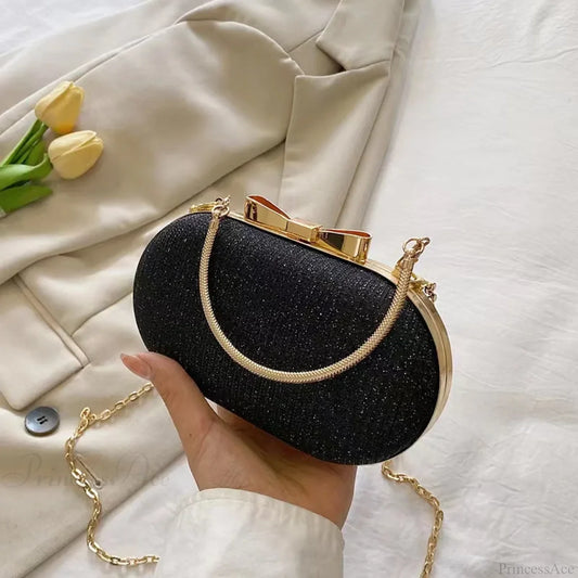 Pink Bling Sequins Evening Designer Luxury Crossbody Clutch Bag Black clutchbag-250126