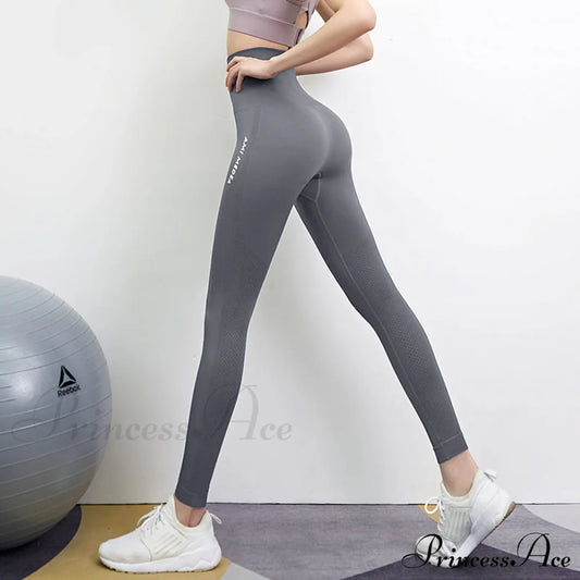 Push Up Gym Tights Sexy Tummy Legging Grey / S