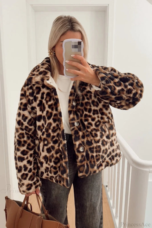 Reversible Leopard Paneled Cotton Coat