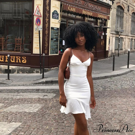 Ruffles Straps Mini Dress Free From Label