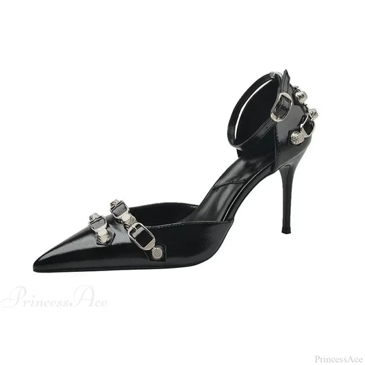Sexy Hot Selling Versatile Temperament Pumps Stiletto Partyfashion Women’s High Heel Black / 35