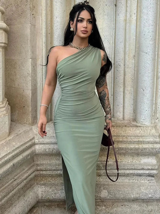 Split Backless Maxi Party Dress Partydress-241208