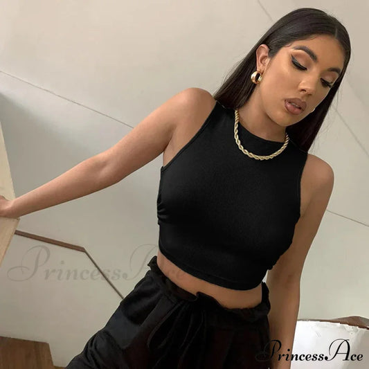 Sports Underwear Drawstring Lace Up Cross Back Yoga Elastic Sexy Fitness Suspender Tank Top Black /