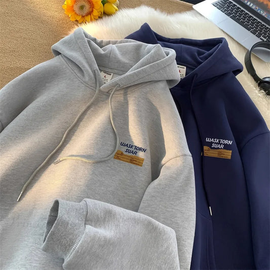 Spring Letter Graphic Streetwear Hoodie