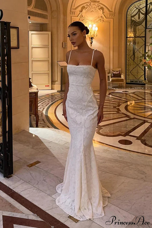 Strappy Backless Lace-Up Sexy Bodycon Maxi Dress White / S