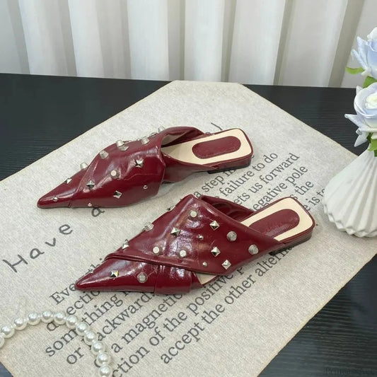 Synonyms Rivet Level Gothic Sandal Burgundy / 35